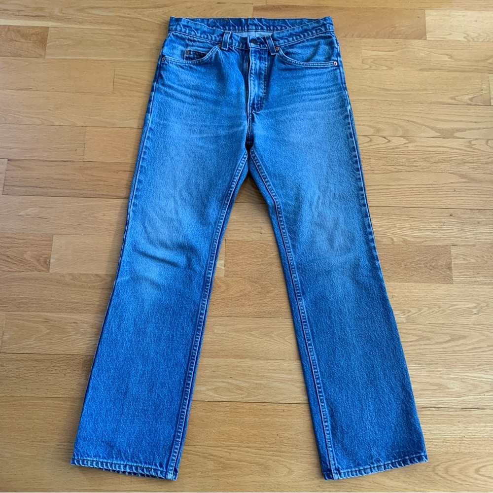 Vintage Levi’s 517 Orange Tab Lightwash Bootcut Jeans 30x28